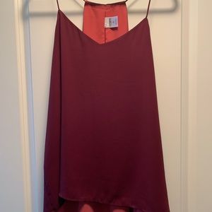 Express - Reversible Barcelona Cami - Wine/Coral